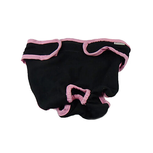 Femelle Animal Chien Chiot Pantalon Sanitaire Physiologique Couche Sous-vêtements S Noir