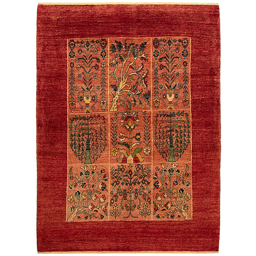 Vidal Tapis de laine 202x147 rouge Kashkuli