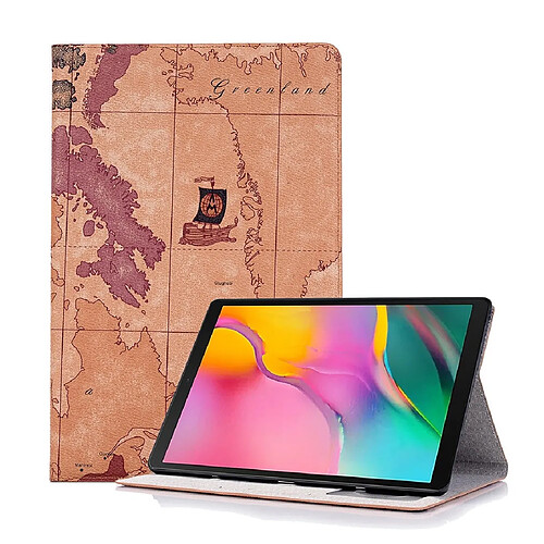 Wewoo Housse Coque Etui en cuir avec rabat horizontal Texture Map pour Galaxy Tab S5e 10.5 T720 / T725avec porte-cartes et porte-cartesavec aléatoire