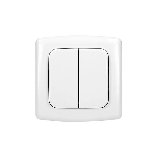 Télécommande murale 2 canaux sans fil compatible Orno Smart Home et RFXCom - Orno