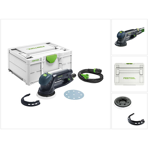 Festool Rotex RO 125 FEQ-Plus Ponceuse excentrique 500 W 125 mm + Coffret de transport systainer ( 576029 ) - successeur de 571779