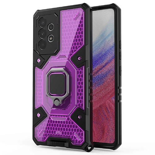 Coque en TPU 2-en-1, anti-choc avec béquille pour votre Samsung Galaxy A53 5G - violet