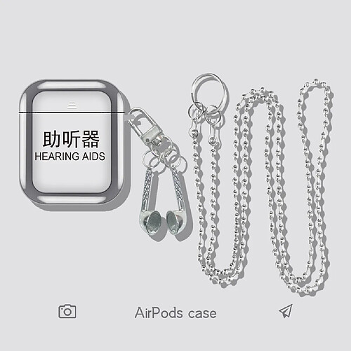 GUPBOO Airpods Coque Housse Étui Protecteur Compatible pour AirPods Pro-appareil auditif de personnalité masculine