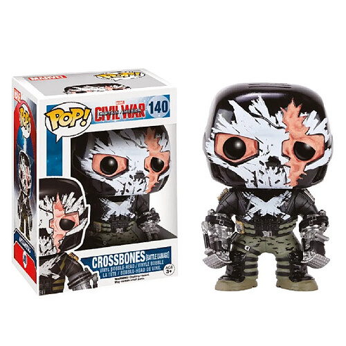 Funko Pop ! Dégâts de combat Marvel 140 Crossbones