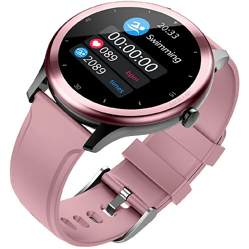 Chrono Montre Connectée pour femmes et hommes, écran couleur HD 1,3 pouces, montre de fitness, Montre Connectée avec 24 modes d'entraînement, tracker de fitness avec moniteur de fréquence cardiaque, mesure de la pression artérielle, moniteur de sommeil, montres