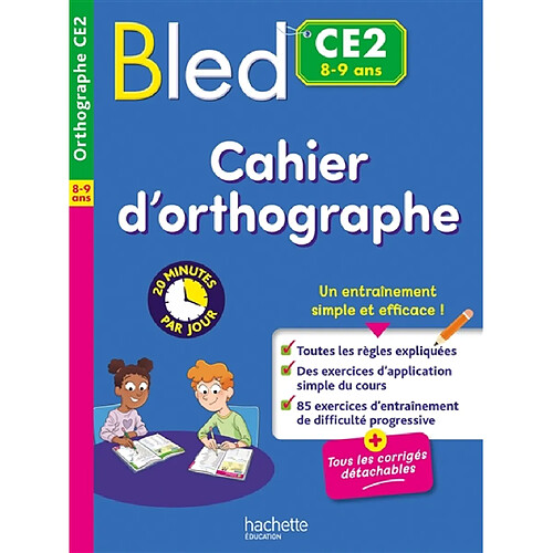 Cahier d'orthographe CE2