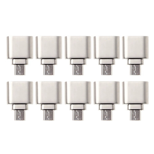 10x Alliage D'aluminium Micro USB 3.1 OTG Pour Micro SD/TF Carte Lecteur Adaptateur