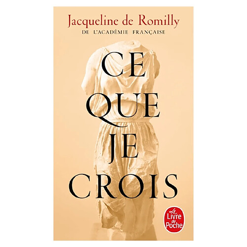 Ce que je crois · Occasion