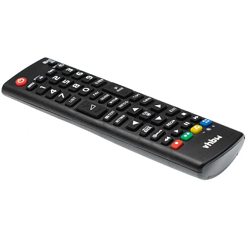 vhbw Télécommande compatible avec LG 29MT40D-PR, 29MT40D-PRR, 29MT40D-PRR.AEKQLUP, 29MT40D-PRR.APDCLUP télévision,TV - télécommande de rechange