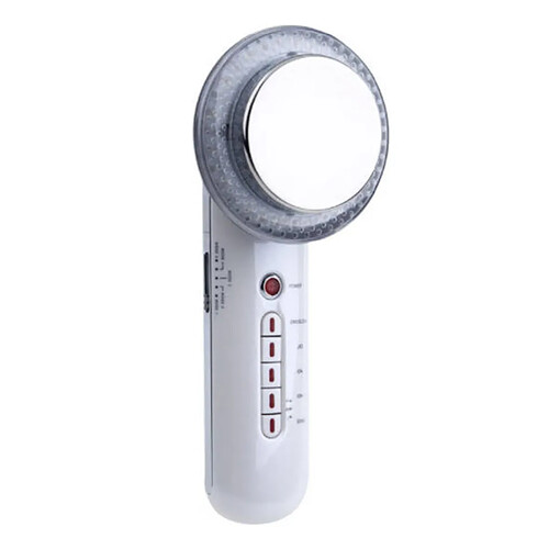 Chrono Masseur minceur à ultrasons Thérapie EMS 6 en 1 pour l'élimination de la cellulite et la sculpture du corps Soins du corps Brûleur de graisse Machine minceur Sculpture du corps Soins du corps Massage Beauté Instrument de soins de la peau(Blanc)