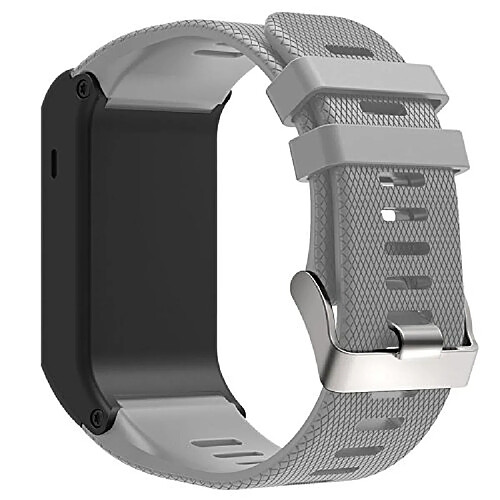 Wewoo Bracelet pour montre connectée Dragonne Sport en silicone Garmin Vivoactive HR Gris