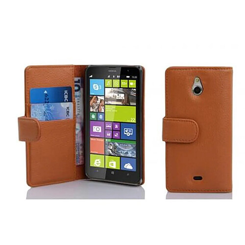 Cadorabo Coque Nokia Lumia 1320 Etui en Brun