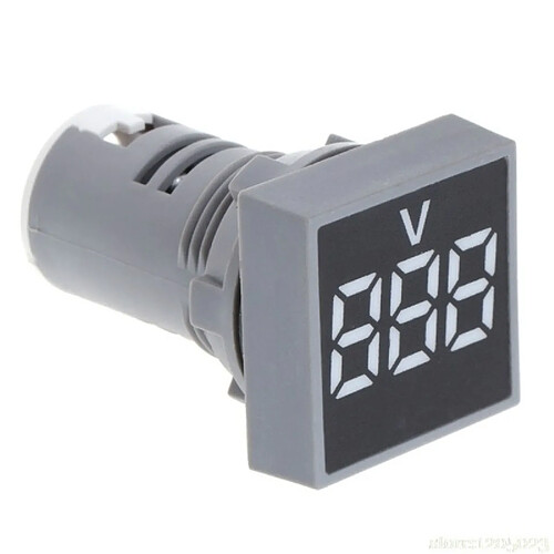 Wewoo AD101-22VMS Mini AC 20-500V Voltmètre Panneau carré LED Indicateur de tension numérique de Blanc