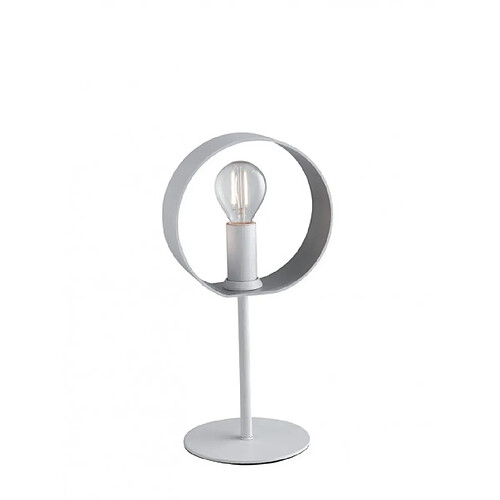 Fan Europe Lampe de table Olympic 1 ampoule Métal Argent, blanc