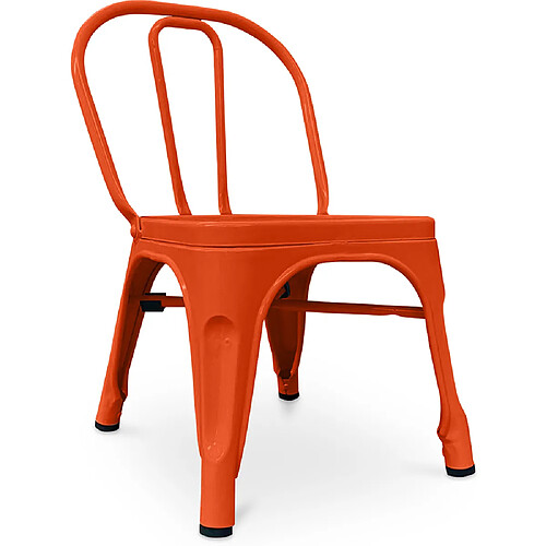 ICONIK INTERIOR Chaise pour enfant Stylix - Métal Orange