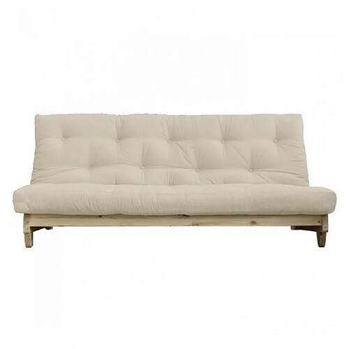 Inside 75 Banquette convertible FRESH pin coloris beige couchage 140x200 cm.