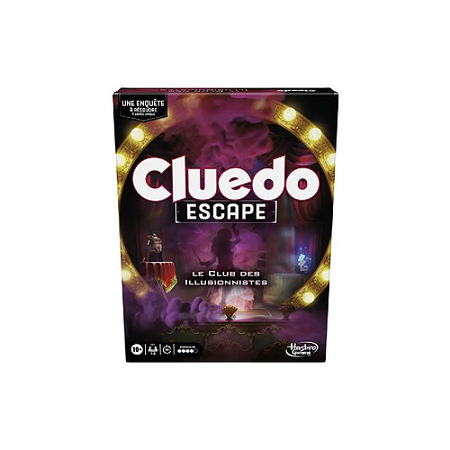 Jeu d enquête Hasbro Gaming Cluedo Escape Le Club des Illusionnistes