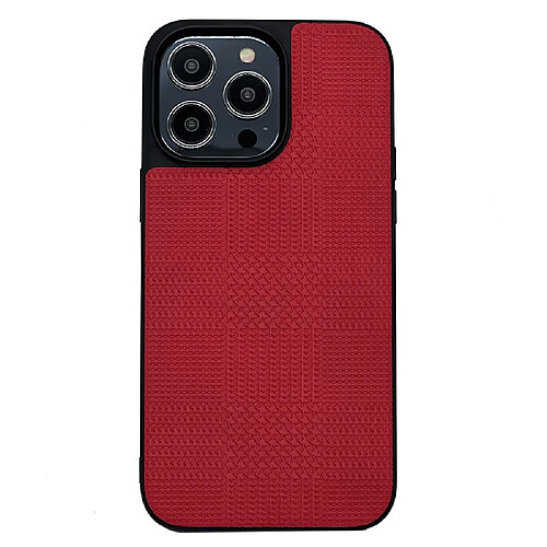 Coque en TPU + PU VILI anti-chute pour votre iPhone 14 Pro Max - rouge