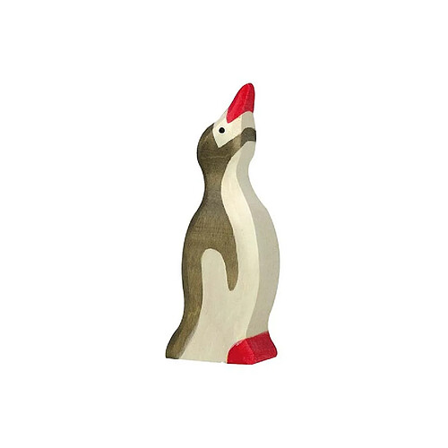 Figurine Holztiger Pingouin petit tête haute