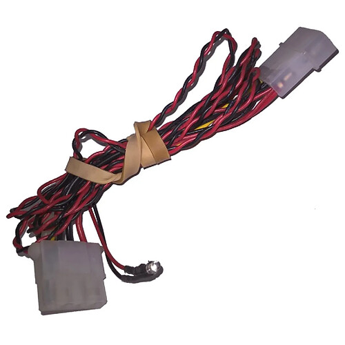 Câble Adaptateur IDE Molex Mâle Molex Femelle 2x LED 12cm · Occasion