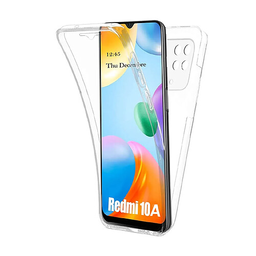 Xeptio Coque 360 degrés intégrale pour Xiaomi Redmi 10A 4G Protection arrière PC Case et Avant en TPU Transparente