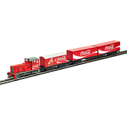 Train de Noël Coca Cola pour base de village de Noël - My Village