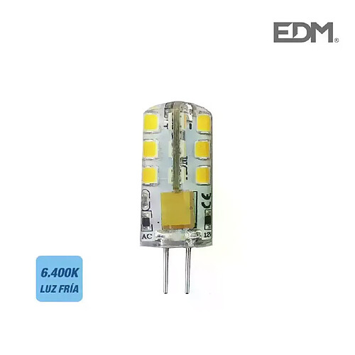 Edm Ampoule LED G4 2W équivalent à 20W - Blanc du Jour 6400K