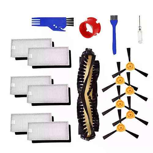 Kit de remplacement pour aspirateur Robot Ecocovac Deebot N79 N79S DN620 DN621 DN622, brosse principale, filtre, brosse latérale, 17 pièces