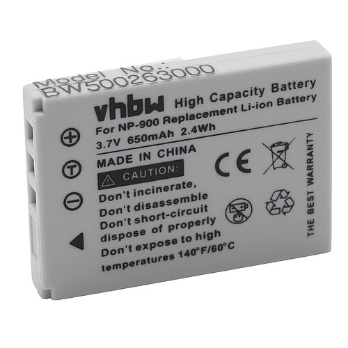 vhbw batterie compatible avec TCM Digitalkamera 2, 4 appareil photo DSLR (800mAh, 3,6V, Li-Ion)