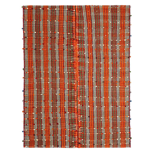 Vidal Tapis de laine 234x175 orange Jajim