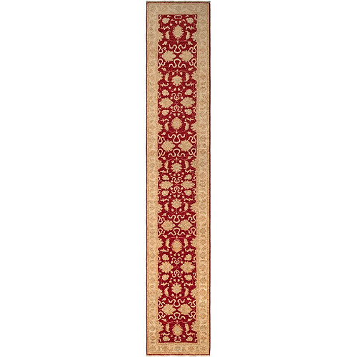 Vidal Tapis de couloir en laine 446x73 rouge Ziegler