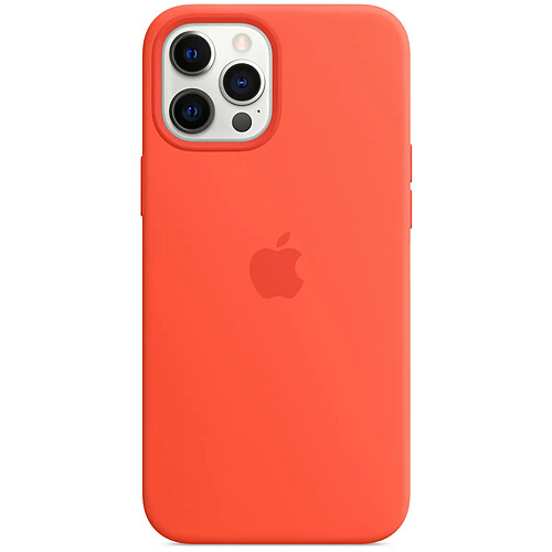 Apple Coque en silicone MagSafe pour l'iPhone 12 Pro Max - Electric Orange