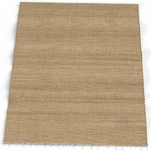 ICONIK INTERIOR Tapis rectangulaire en jute - Boho Bali - 150x200 CM - Jaya Naturel