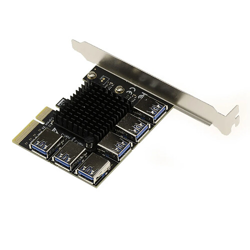 Kalea-Informatique Carte de réplication PCIe 4x vers 6 ports par liaisons USB3 - BANDE PASSANTE 20G