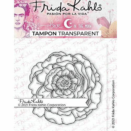 Youdoit Tampon transparent - Pivoine 2 - 9,5 x 6,5 cm