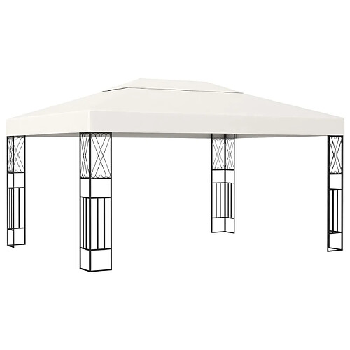 Maison Chic Tonnelle | Pergola 3x4 m Crème Tissu -GKD81189