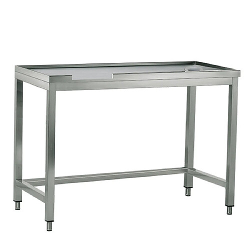 VIRTUS GROUP Table De Triage Droit Avec Trou, Pour Machines Avec Sortie à Gauche, L 1800 mm - Virtus - Z/TCD1800