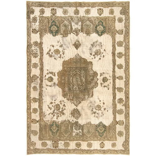 Vidal Tapis de laine 290x196 beige Vintage Royal