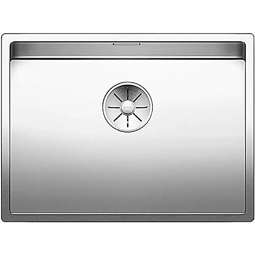 BLANCO 521579 Claron Évier de cuisine 550-U Évier encastré en acier inoxydable pour évier encastrable avec pour la cuisine, inox brillante