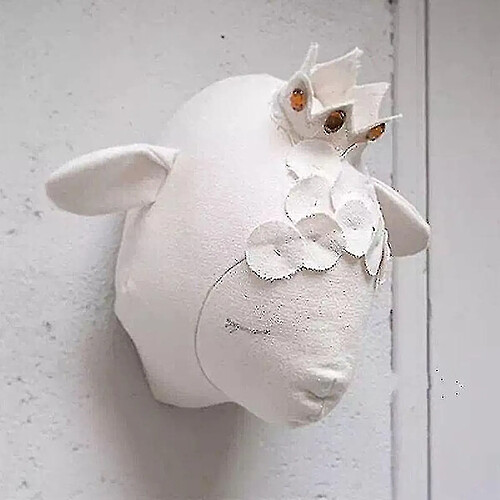 Universal Têtes d'animaux en peluche 3D - Elephant and Swan Head Wall Bedroom suspendu