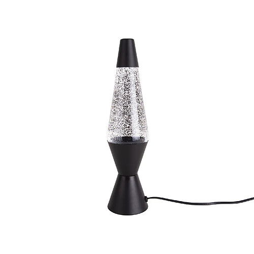 LEITMOTIV Lampe à poser pailletées Glitter - H. 37 cm - Noir