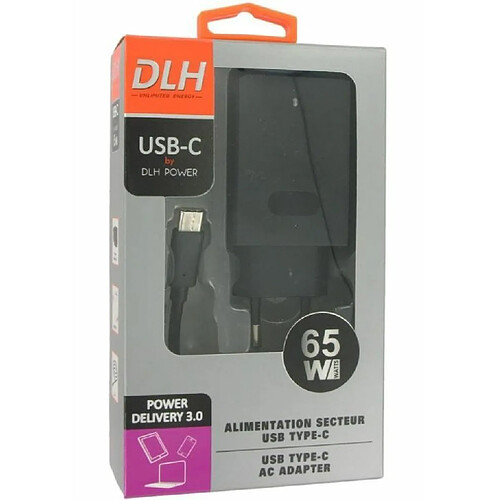 DLH Energy AC POWER ADAPTER USB-C 65W PD