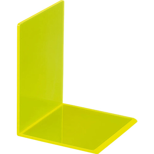 MAUL Serre-livres en acrylique, fluo, jaune transparent ()