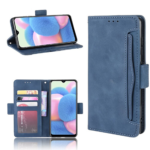 Etui en PU retourner avec support bleu pour Samsung Galaxy A41