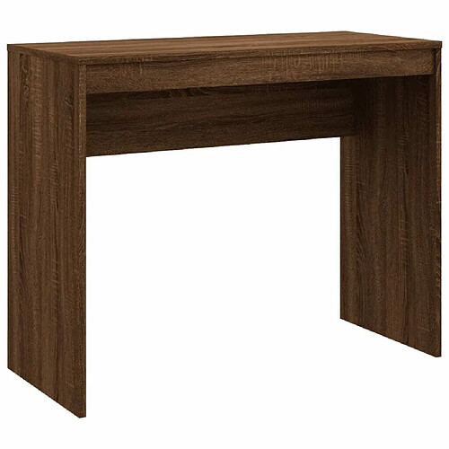 Maison Chic Bureau,Table de travail,bureau de travail pour chambre Chêne marron 90x40x72 cm Bois d'ingénierie -GKD29053