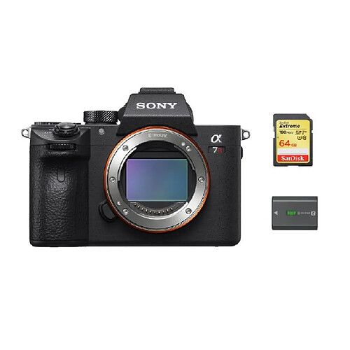 SONY A7R III Body + 64GB SD card + NP-FZ100 Battery