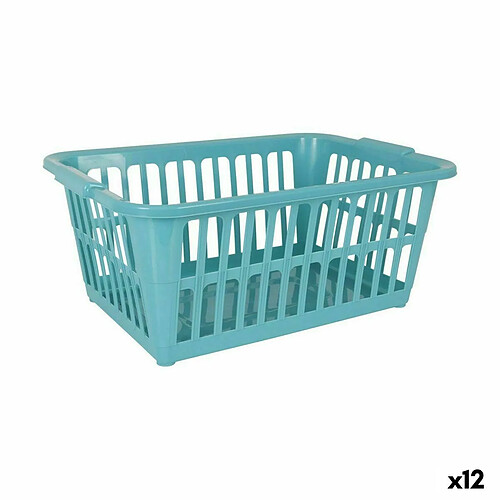 Panier à linge Tontarelli Classic Bleu 35 L 58 x 41 x 24 cm (12 Unités)