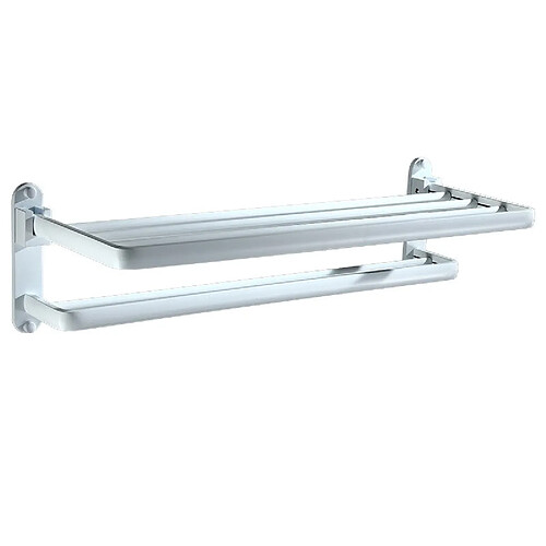 Universal Porte-serviettes pliable Rail de serviette blanche Étagères de salle de bains en alliage d &'aluminium Accessoires Porte-serviettes murales