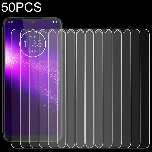 Wewoo Film de verre trempé 50 PCS pour de écran Motorola One Macro 9H 2.5D