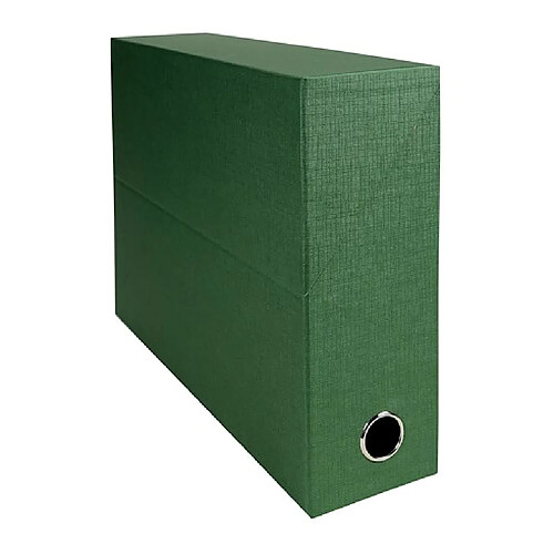 Boîte de classement carton Exacompta dos 12 cm verte - Lot de 5